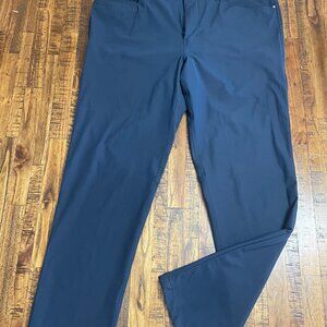 lululemon Mens Commission Pants Navy Blue Stretch Golf Work Pants Size 36x31